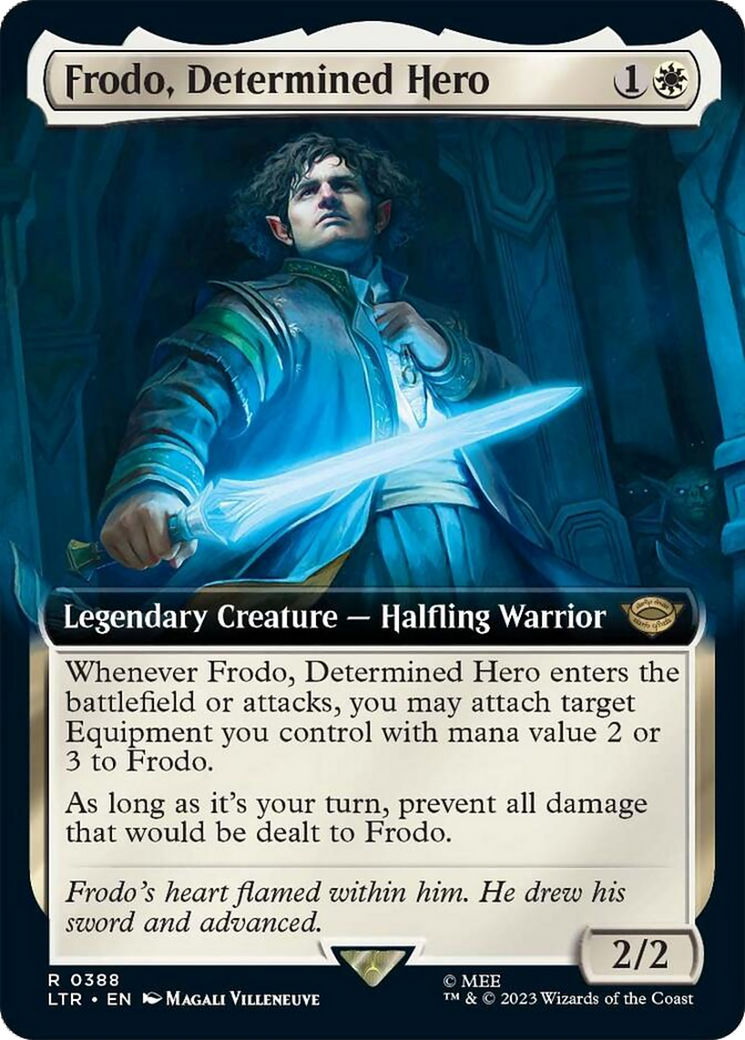 Frodo, Determined Hero (Extended Art) [The Lord of the Rings: Tales of Middle-Earth] | Galaxy Games LLC