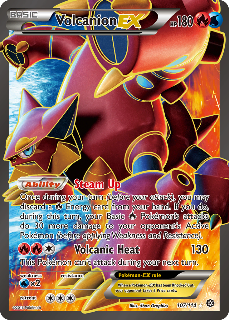 Volcanion EX (107/114) [XY: Steam Siege] | Galaxy Games LLC