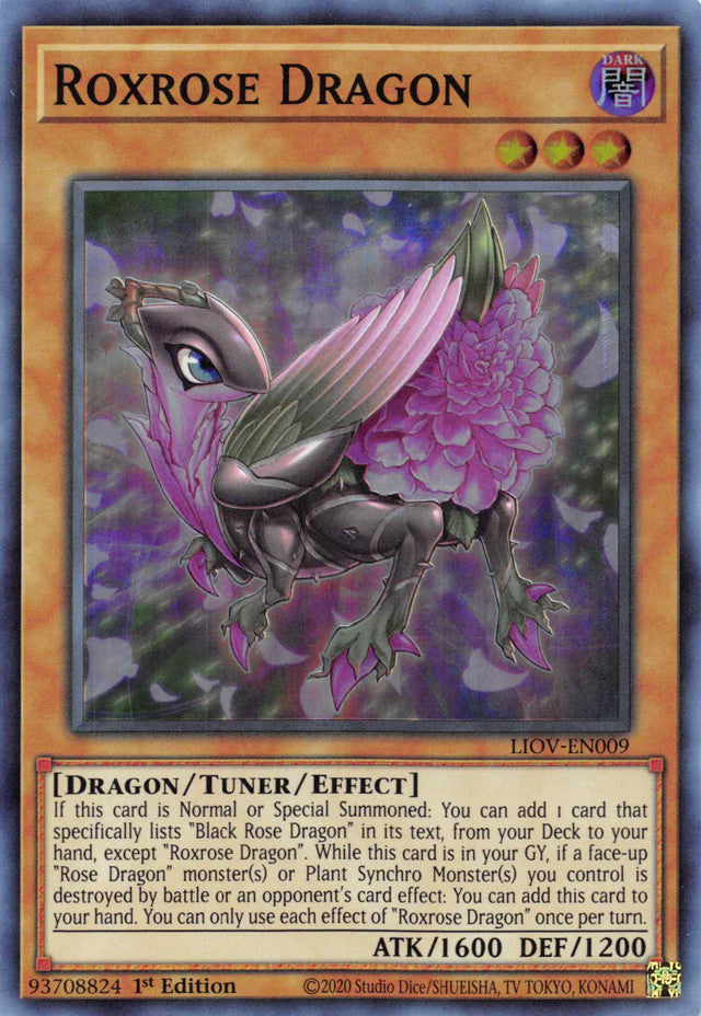 Roxrose Dragon [LIOV-EN009] Super Rare | Galaxy Games LLC