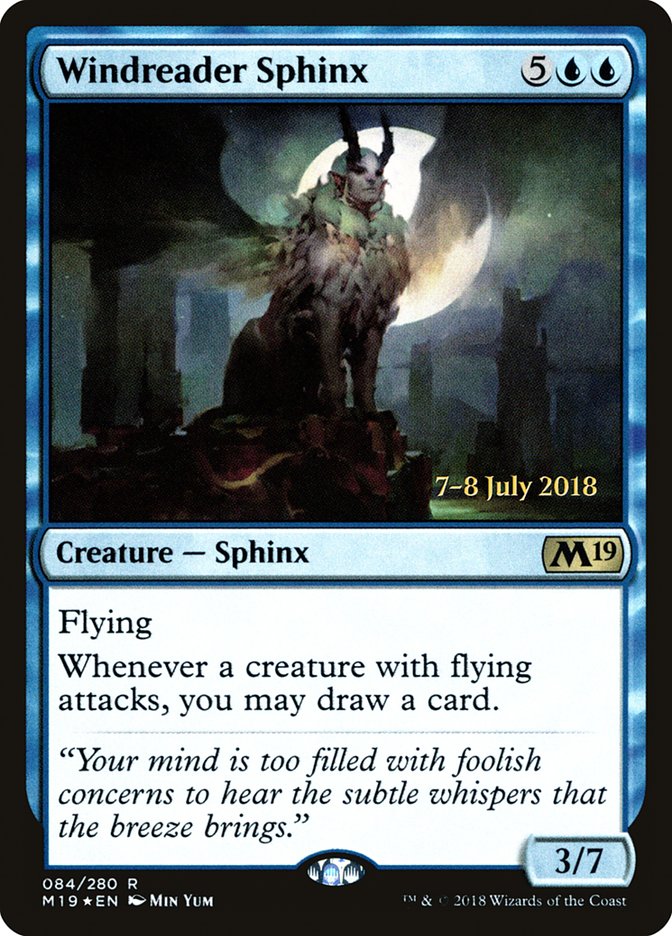 Windreader Sphinx [Core Set 2019 Prerelease Promos] | Galaxy Games LLC