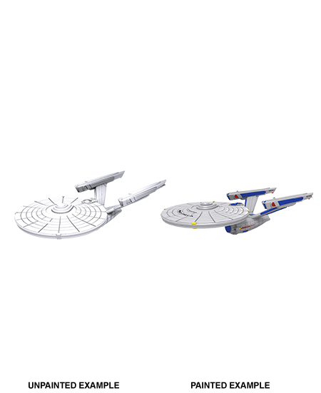 Star Trek: Deep Cuts Unpainted Miniatures - Constitution Class (refit) | Galaxy Games LLC