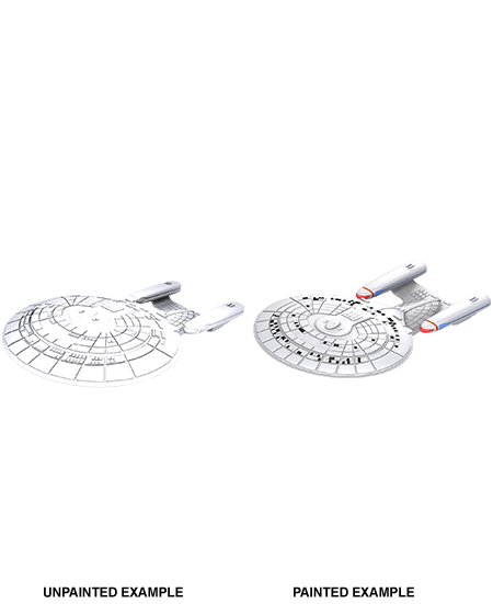 Star Trek: Deep Cuts Unpainted Miniatures: Galaxy Class | Galaxy Games LLC