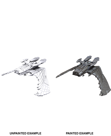 Star Trek: Deep Cuts Unpainted Miniatures: Reman Warbird | Galaxy Games LLC