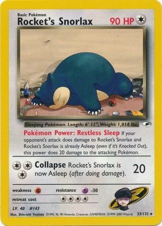 Rocket's Snorlax (33/132) [Gym Heroes Unlimited] | Galaxy Games LLC