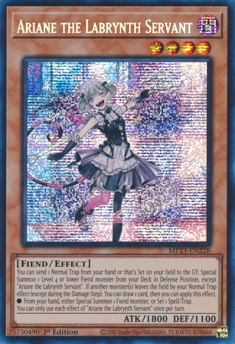 Ariane the Labrynth Servant [MP23-EN228] Prismatic Secret Rare | Galaxy Games LLC