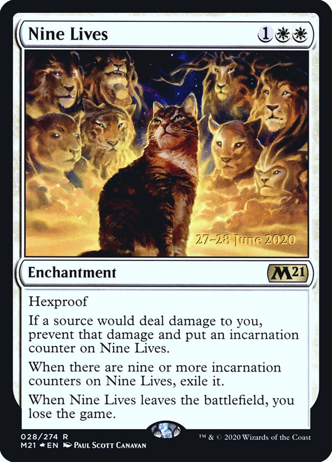 Nine Lives [Core Set 2021 Prerelease Promos] | Galaxy Games LLC