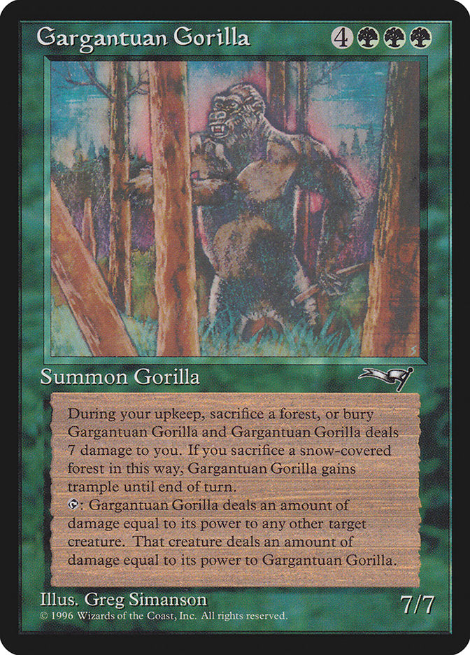 Gargantuan Gorilla [Alliances] | Galaxy Games LLC