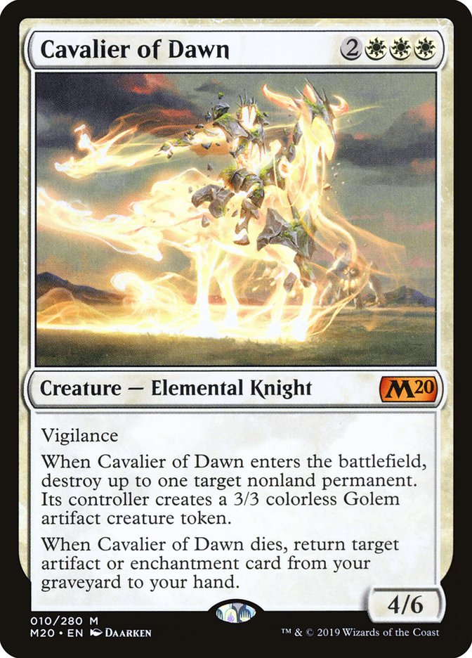 Cavalier of Dawn [Core Set 2020] | Galaxy Games LLC