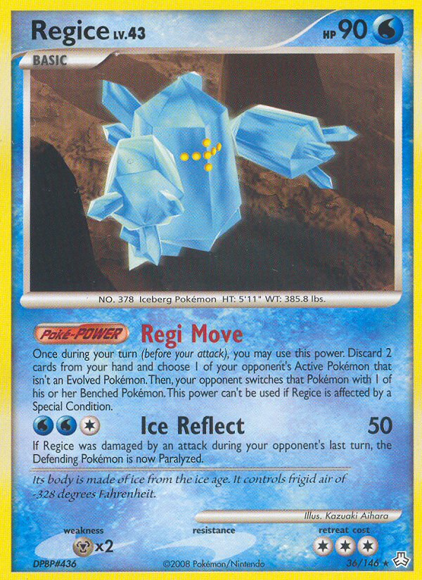 Regice (36/146) [Diamond & Pearl: Legends Awakened] | Galaxy Games LLC