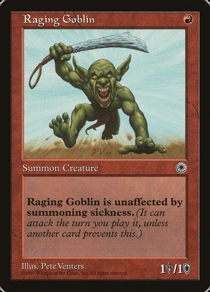 Raging Goblin (No Flavor Text) [Portal] | Galaxy Games LLC