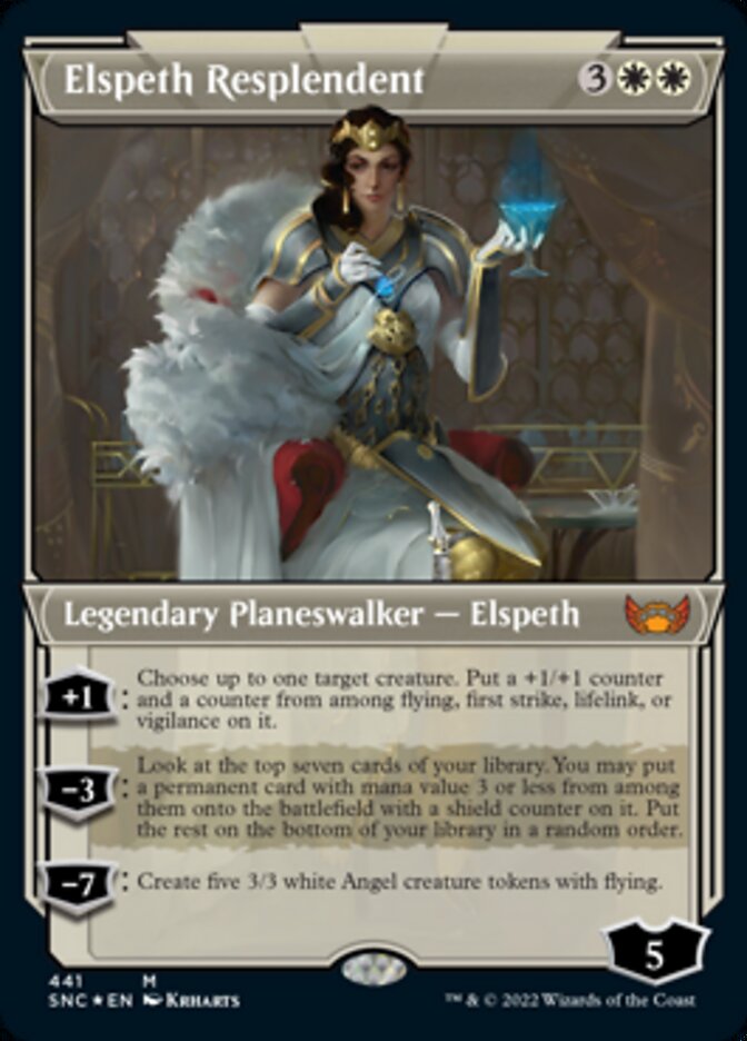 Elspeth Resplendent (Showcase Art Deco Foil Etched) [Streets of New Capenna] | Galaxy Games LLC