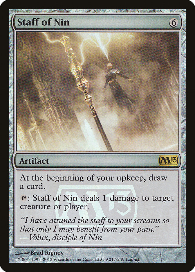 Staff of Nin [Magic 2013 Prerelease Promos] | Galaxy Games LLC