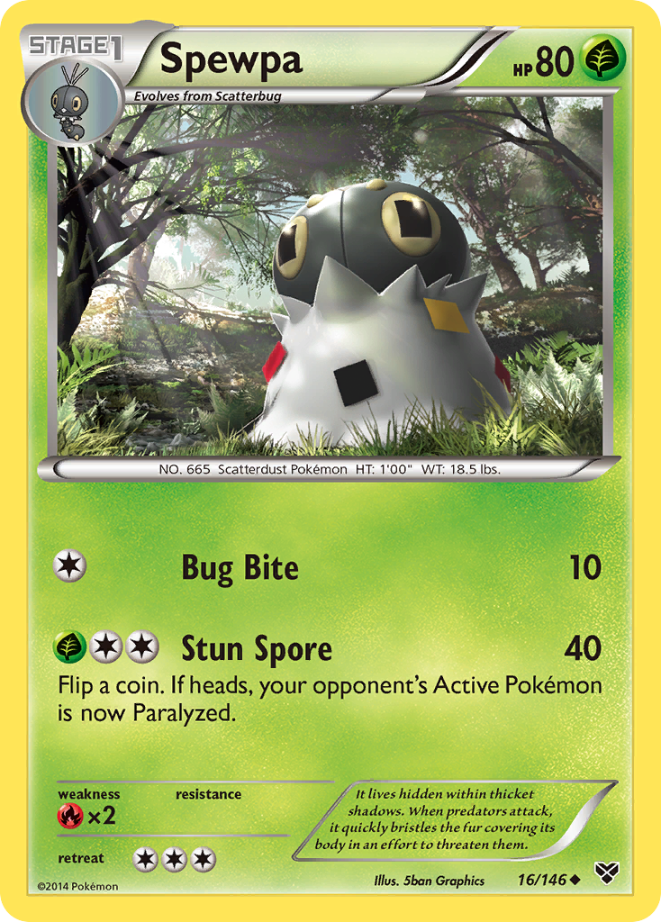 Spewpa (16/146) [XY: Base Set] | Galaxy Games LLC