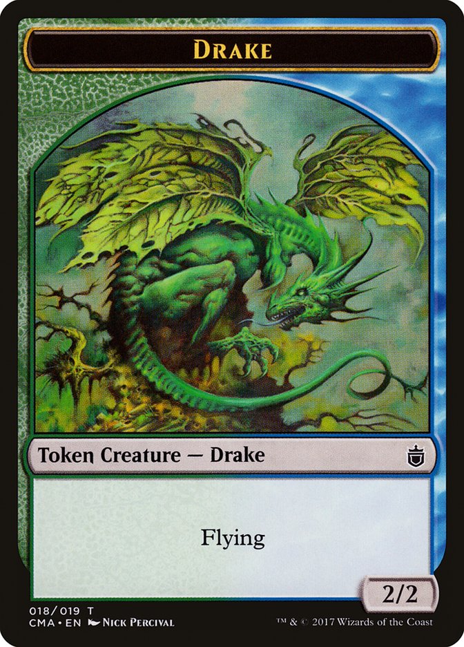 Drake Token [Commander Anthology Tokens] | Galaxy Games LLC