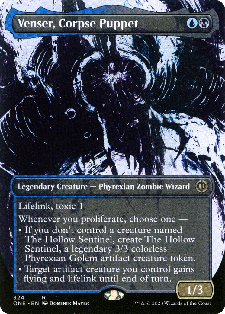 Venser, Corpse Puppet (Borderless Ichor) [Phyrexia: All Will Be One] | Galaxy Games LLC