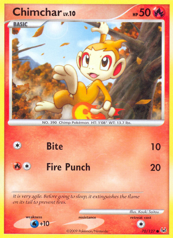 Chimchar (70/127) [Platinum: Base Set] | Galaxy Games LLC