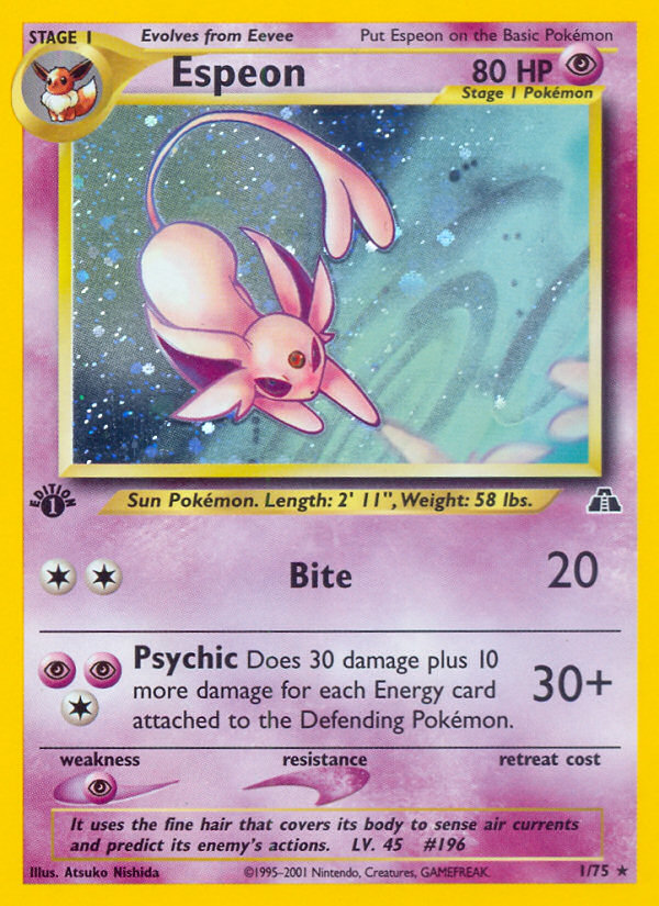 Espeon (1/75) [Neo Discovery 1st Edition] | Galaxy Games LLC