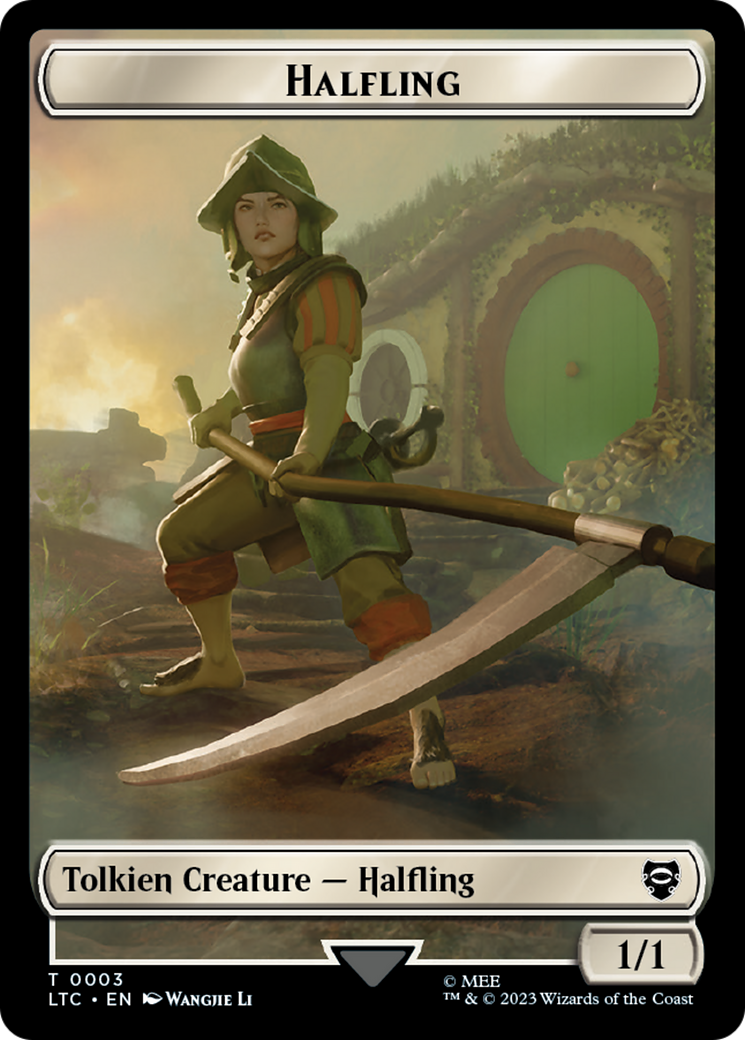 Halfling // Treasure Token [The Lord of the Rings: Tales of Middle-Earth Commander Tokens] | Galaxy Games LLC