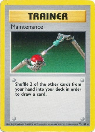 Maintenance (83/102) [Base Set Shadowless Unlimited] | Galaxy Games LLC