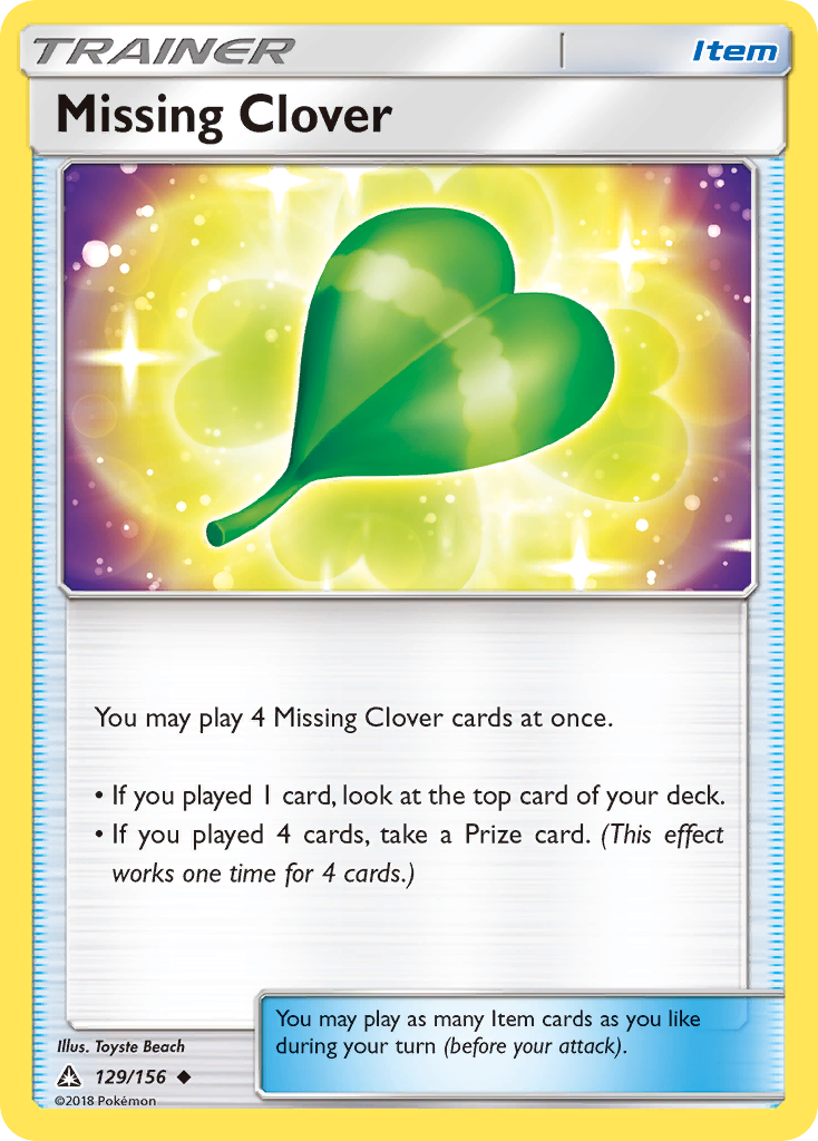 Missing Clover (129/156) [Sun & Moon: Ultra Prism] | Galaxy Games LLC