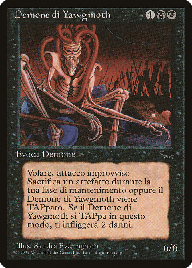 Yawgmoth Demon (Italian) [Rinascimento] | Galaxy Games LLC