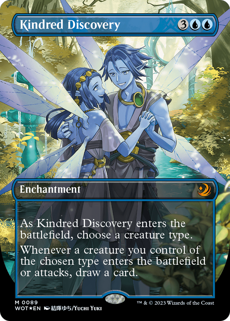 Kindred Discovery (Anime Borderless) (Confetti Foil) [Wilds of Eldraine: Enchanting Tales] | Galaxy Games LLC