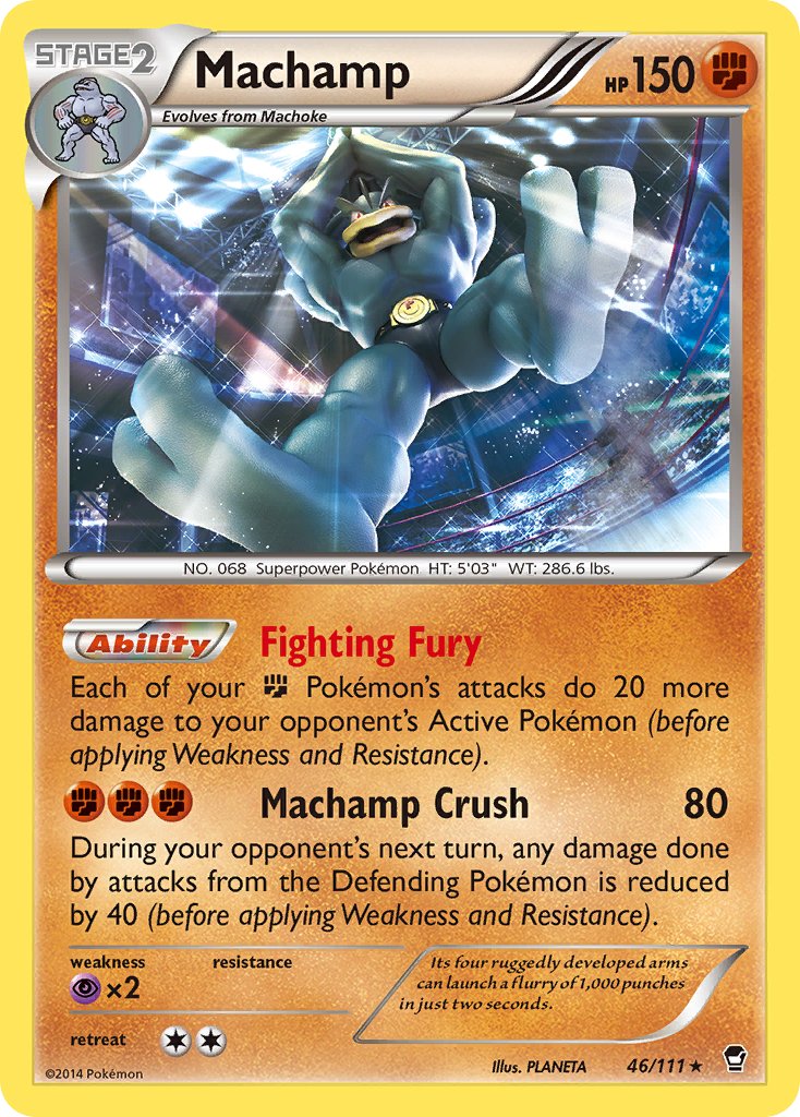 Machamp (46/111) (Cosmos Holo) (Blister Exclusive) [XY: Furious Fists] | Galaxy Games LLC