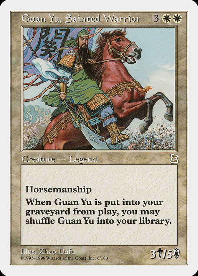 Guan Yu, Sainted Warrior [Portal Three Kingdoms] | Galaxy Games LLC