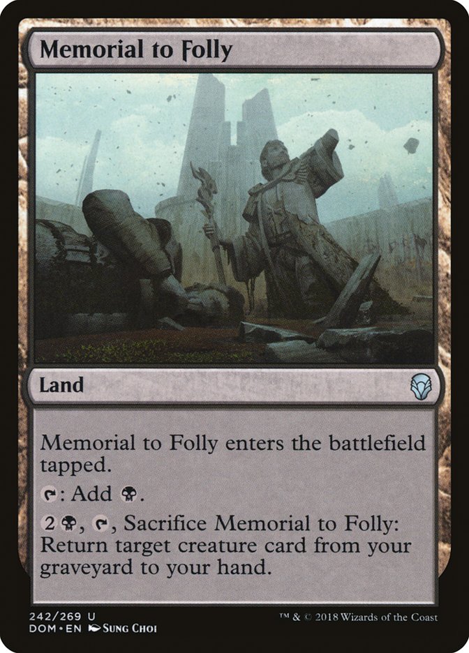 Memorial to Folly [Dominaria] | Galaxy Games LLC