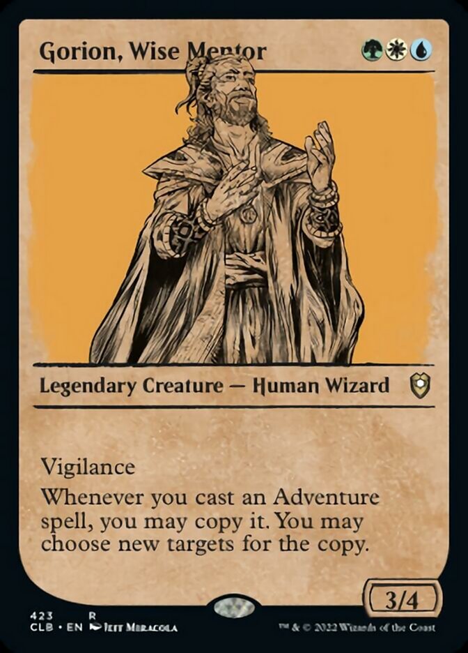 Gorion, Wise Mentor (Showcase) [Commander Legends: Battle for Baldur's Gate] | Galaxy Games LLC