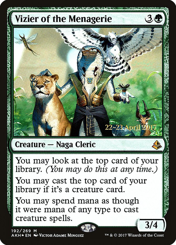 Vizier of the Menagerie [Amonkhet Prerelease Promos] | Galaxy Games LLC