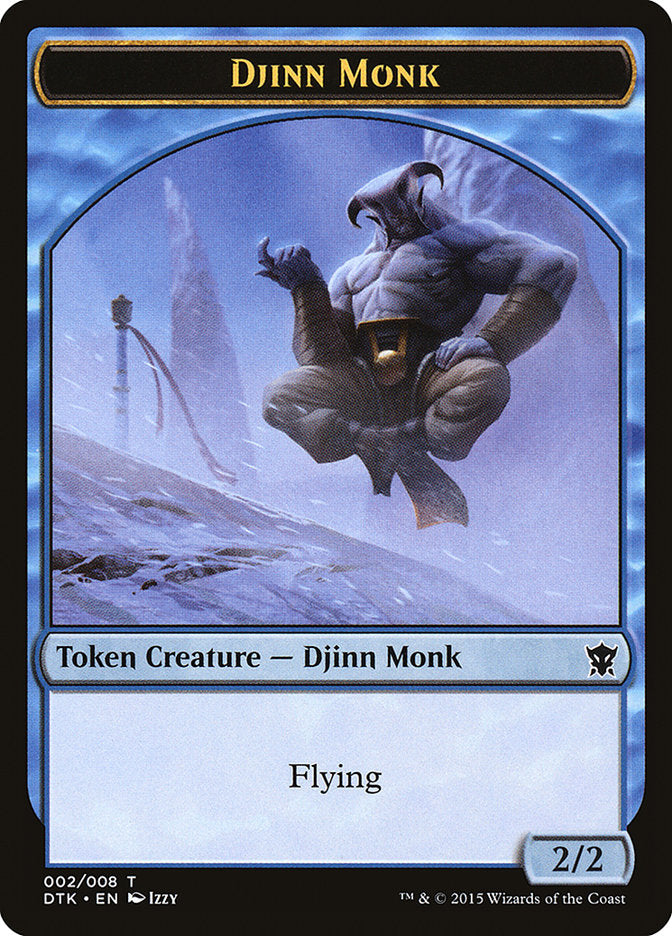 Djinn Monk Token [Dragons of Tarkir Tokens] | Galaxy Games LLC