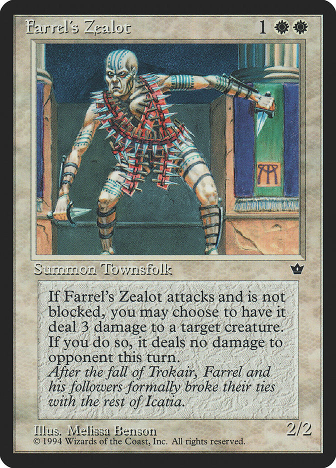 Farrel's Zealot (Melissa A. Benson) [Fallen Empires] | Galaxy Games LLC