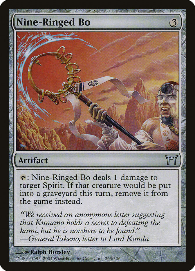 Nine-Ringed Bo [Champions of Kamigawa] | Galaxy Games LLC