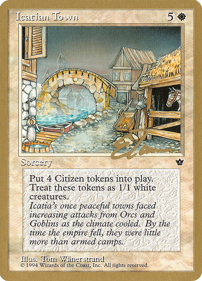 Icatian Town (Eric Tam) [Pro Tour Collector Set] | Galaxy Games LLC