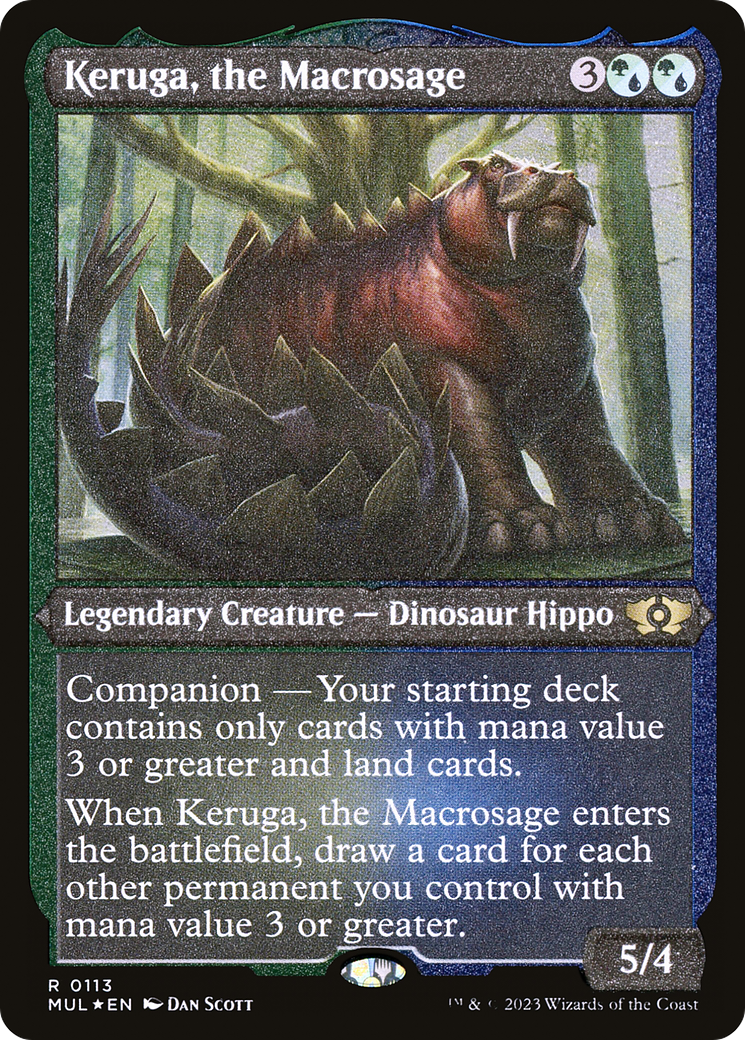 Keruga, the Macrosage (Foil Etched) [Multiverse Legends] | Galaxy Games LLC