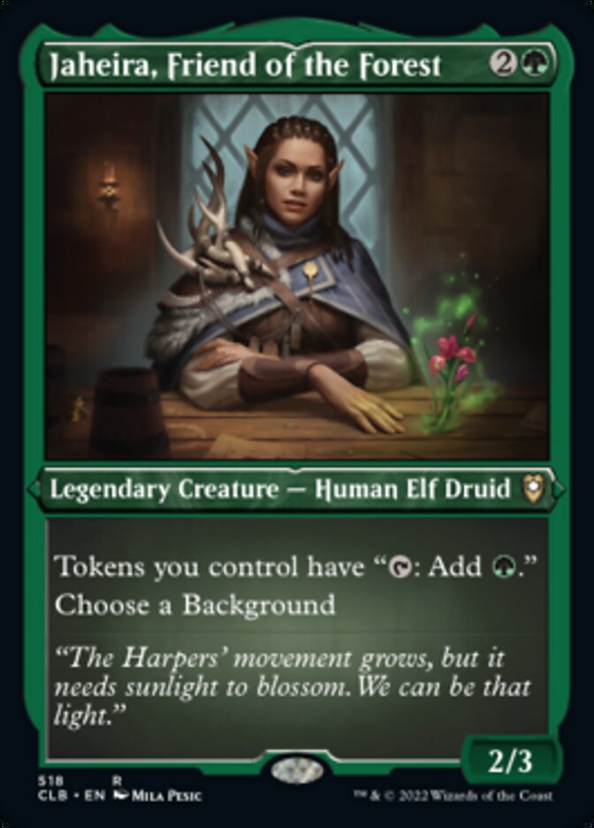 Jaheira, Friend of the Forest (Foil Etched) [Commander Legends: Battle for Baldur's Gate] | Galaxy Games LLC