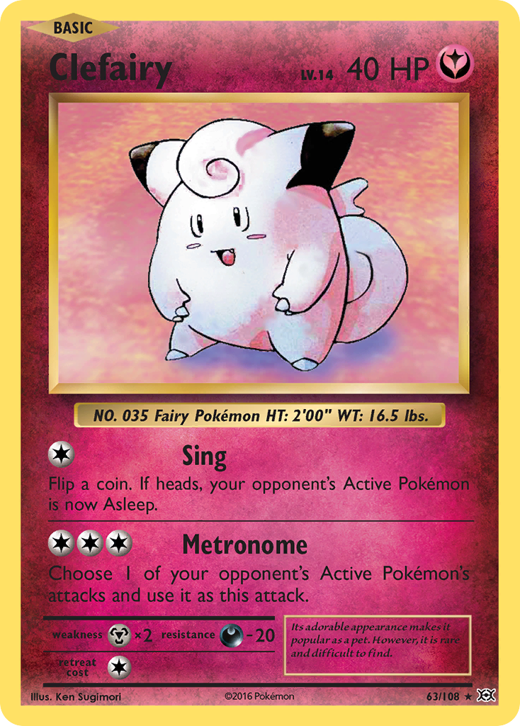 Clefairy (63/108) [XY: Evolutions] | Galaxy Games LLC