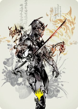 Satoru Umezawa 1 Art Card (Gold-Stamped Signature) [Kamigawa: Neon Dynasty Art Series] | Galaxy Games LLC