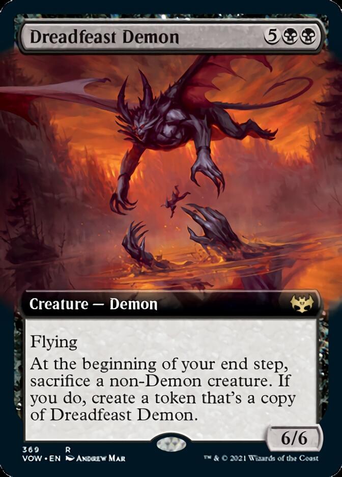 Dreadfeast Demon (Extended Art) [Innistrad: Crimson Vow] | Galaxy Games LLC