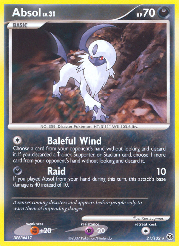 Absol (21/132) [Diamond & Pearl: Secret Wonders] | Galaxy Games LLC