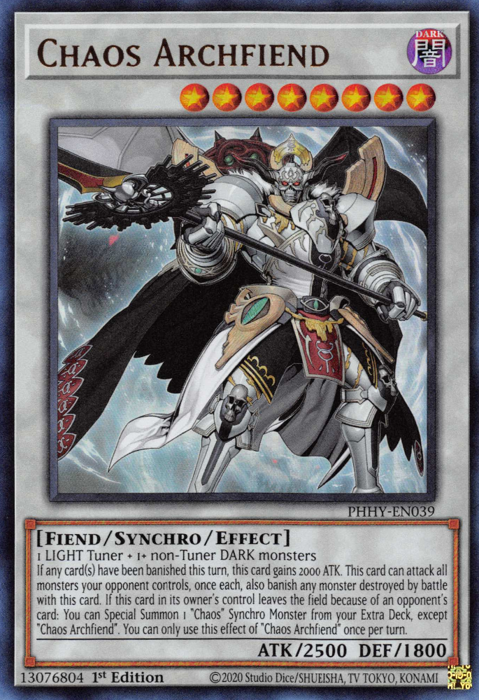 Chaos Archfiend [PHHY-EN039] Ultra Rare | Galaxy Games LLC