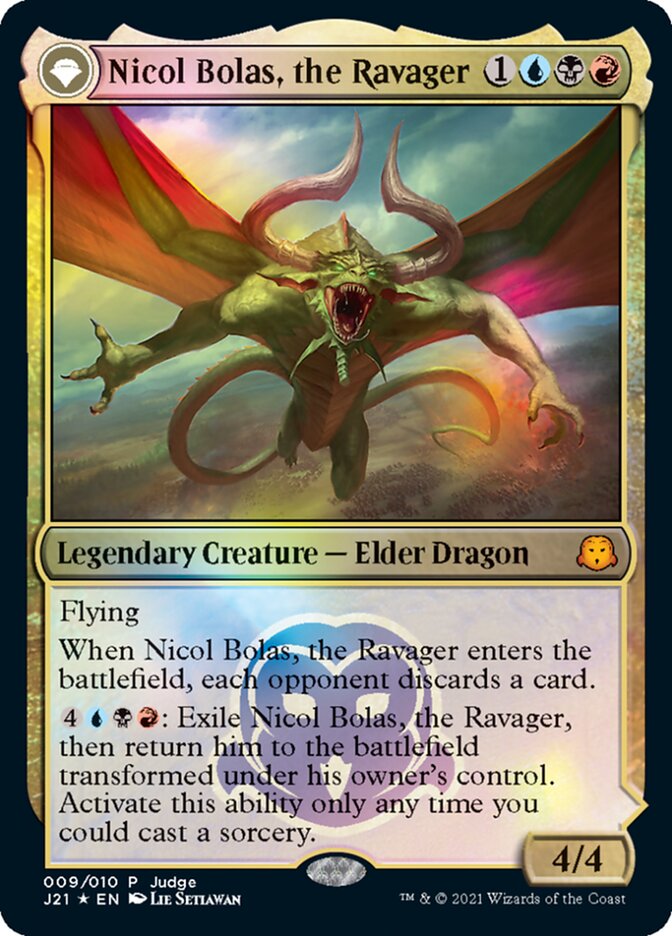 Nicol Bolas, the Ravager // Nicol Bolas, the Arisen [Judge Gift Cards 2021] | Galaxy Games LLC