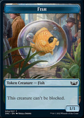 Fish // Citizen Double-sided Token [Streets of New Capenna Tokens] | Galaxy Games LLC
