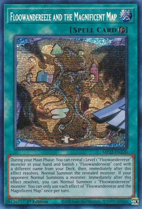 Floowandereeze and the Magnificent Map [MP22-EN220] Prismatic Secret Rare | Galaxy Games LLC