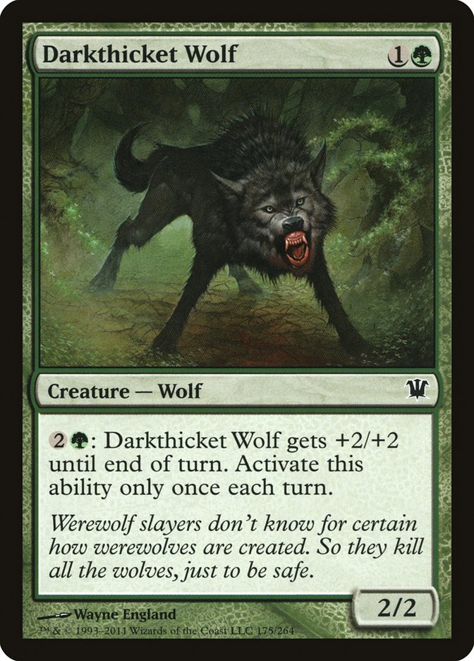 Darkthicket Wolf [Innistrad] | Galaxy Games LLC