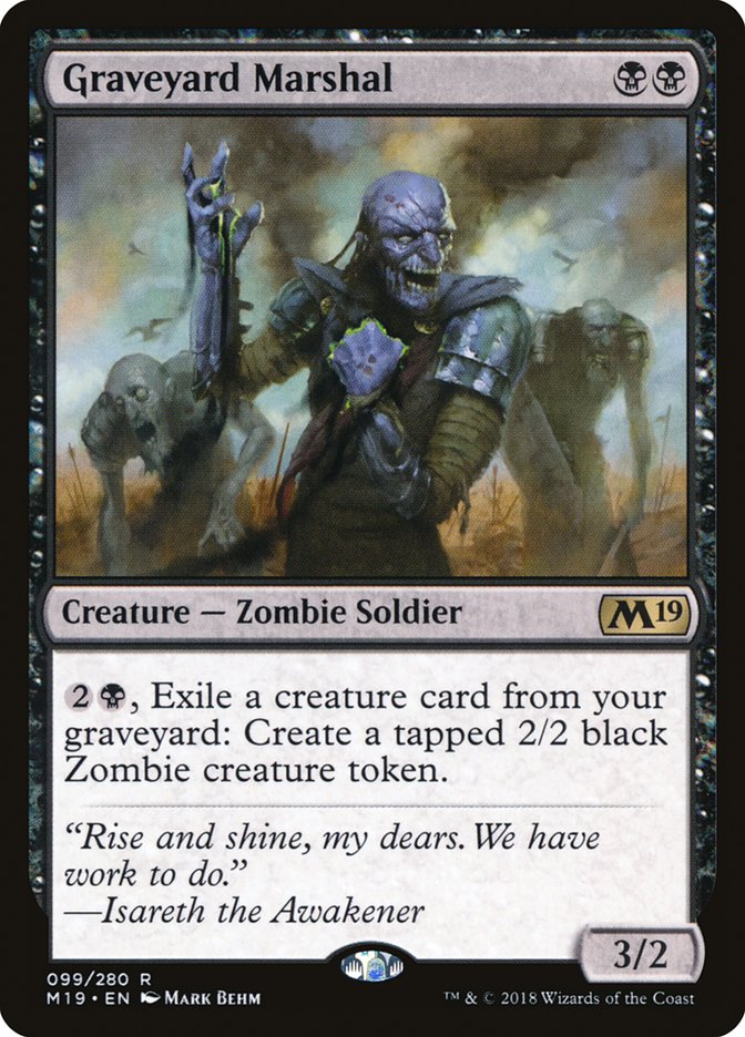 Graveyard Marshal [Core Set 2019] | Galaxy Games LLC