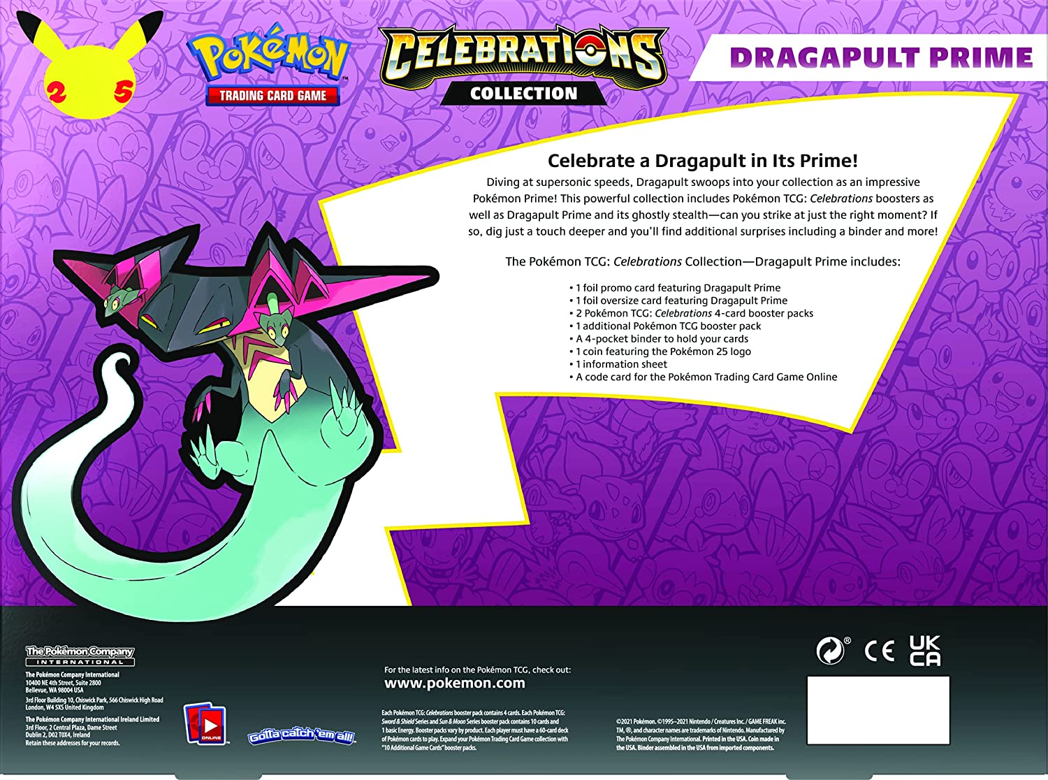 Celebrations: 25th Anniversary - Collection (Dragapult Prime) | Galaxy Games LLC