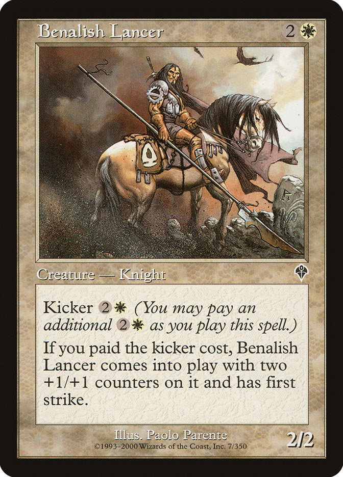 Benalish Lancer [Invasion] | Galaxy Games LLC