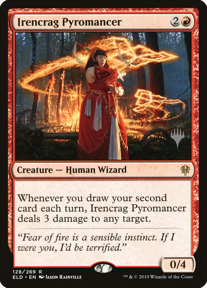 Irencrag Pyromancer (Promo Pack) [Throne of Eldraine Promos] | Galaxy Games LLC